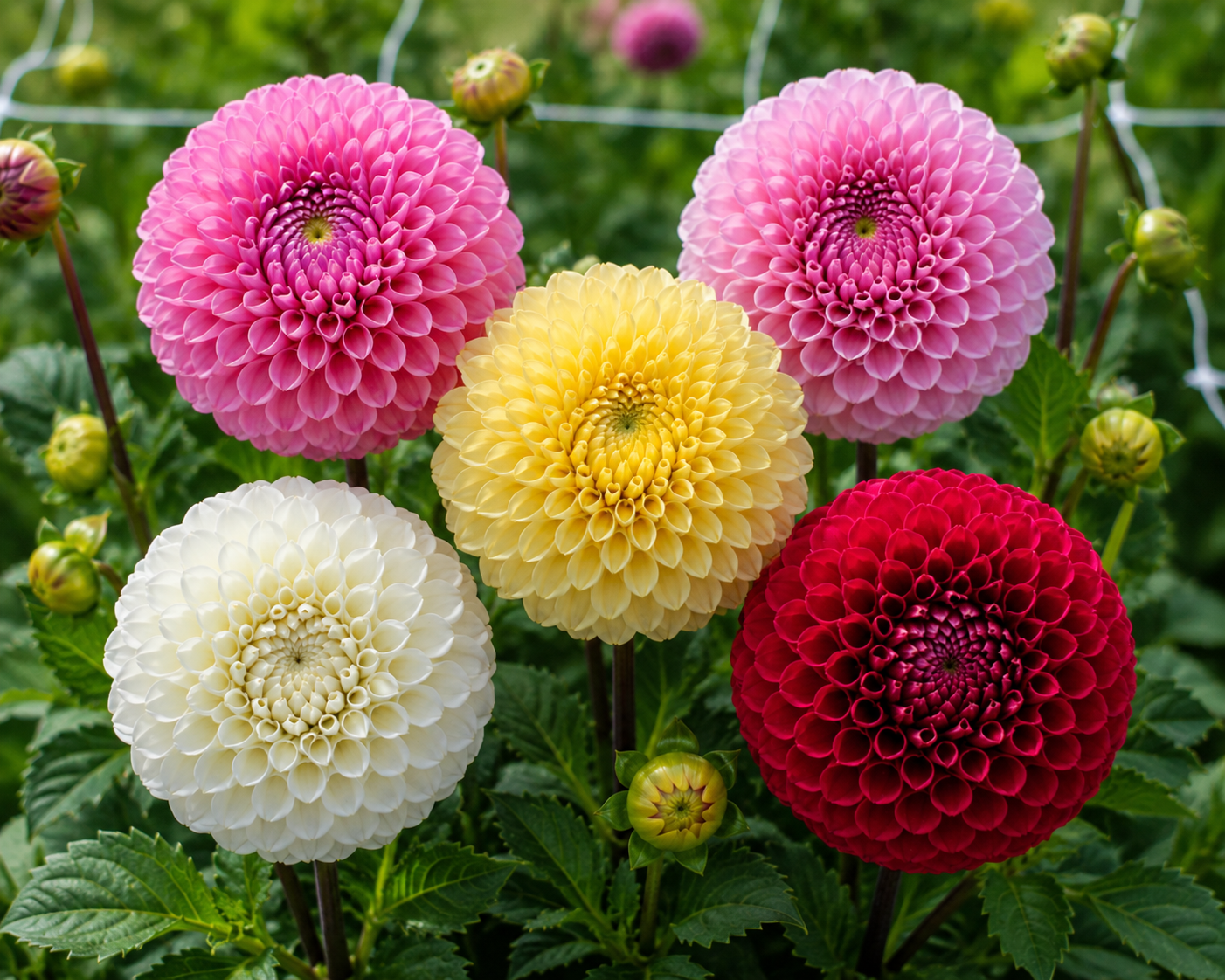 5 Dahlia Mixed - Bal Dahlia Collectie