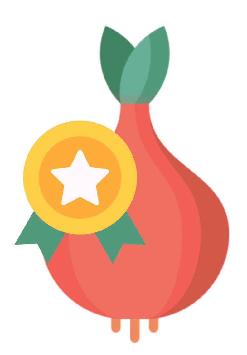 Yellow star with a flower bulb